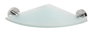 Sapho X-Round glazen hoekplanchet 25cm chroom