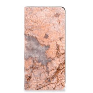 Google Pixel 8 Standcase Marmer Oranje