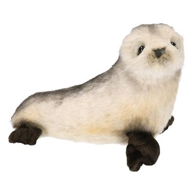 Levensechte Hansa pluche zeehond knuffel 17 cm