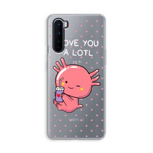 Love You A Lotl: OnePlus Nord Transparant Hoesje