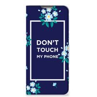 OPPO Reno8 Lite Design Case Flowers Blue DTMP - thumbnail