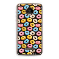 Pink donuts: Motorola Moto Z Force Transparant Hoesje Pink donuts: Motorola Moto Z Force Transparant Hoesje