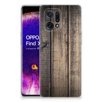 OPPO Find X5 | Bumper Hoesje | Steigerhout