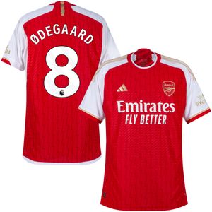 Arsenal Authentic Heat.RDY Shirt Thuis 2023-2024 + Ødegaard 8 (Premier League)