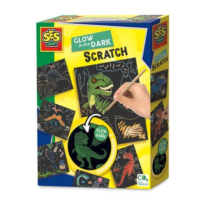SES glow in the dark scratch - dino&apos;s