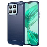 Honor X8b Geborsteld TPU Hoesje - Koolstofvezel - Blauw