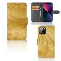 iPhone 13 Mini | Book Style Case | Licht Hout