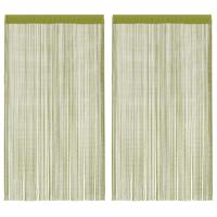 VidaXL Draadgordijnen 140x250 cm groen 2 st