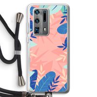 Tropisch: Huawei P40 Pro Plus Transparant Hoesje met koord