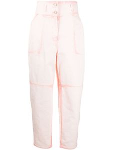 Alberta Ferretti pantalon à coupe cinq poches - Rose