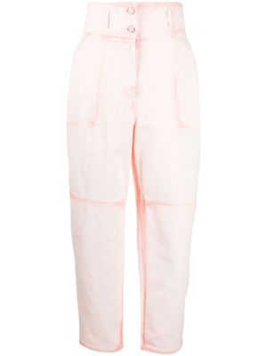 Alberta Ferretti pantalon à coupe cinq poches - Rose
