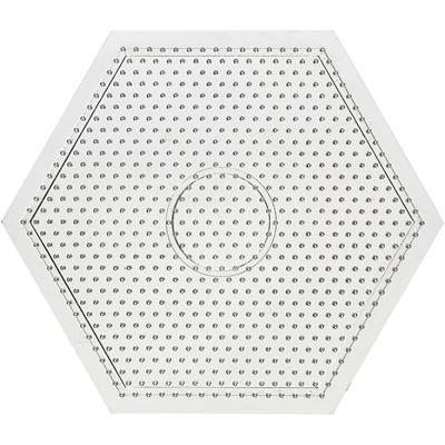 Creativ Company Onderplaat, grote zeskant, afm 15x15 cm, medium, helder, 1 stuk