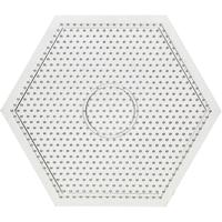 Creativ Company Onderplaat, grote zeskant, afm 15x15 cm, medium, helder, 1 stuk