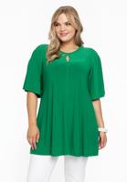 Yoek Tuniek wide bottom cirkelmouw | Groen | Maat 50/52