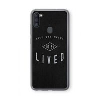 To be lived: Samsung Galaxy A11 Transparant Hoesje