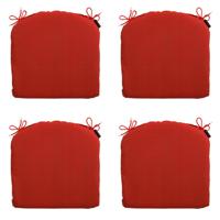 Zitkussen Basic rood 46 cm x 48 cm (4 stuks) Madison - Madison