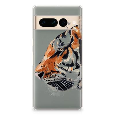 Smartphone hoesje Google Pixel 7 Pro Watercolor Tiger