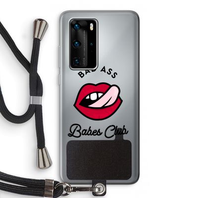 Badass Babes Club: Huawei P40 Pro Transparant Hoesje met koord
