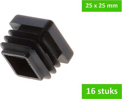 Insteekdop 25x25mm zwt 16st - Deltafix