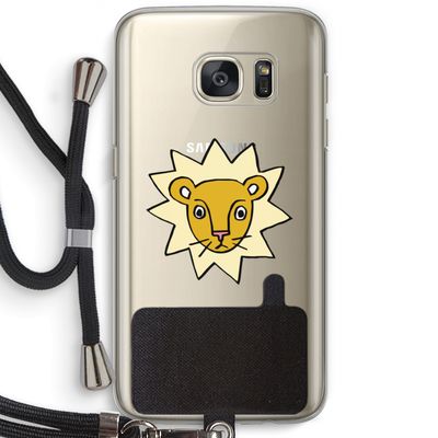 Kleine leeuw: Samsung Galaxy S7 Transparant Hoesje met koord