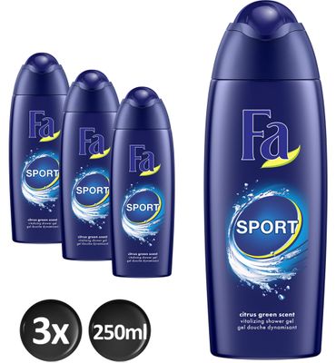 Fa Fa Sport Shower Gel Trio (3x250 Ml) Fa Fa Sport Shower Gel Trio (3x250 Ml)
