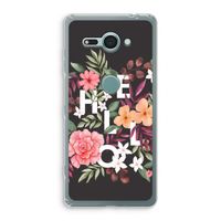 Hello in flowers: Sony Xperia XZ2 Compact Transparant Hoesje