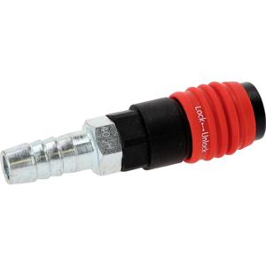 3-in-1 universele persluchtveiligheidskoppeling, 14,5 mm met slangtule KS Tools 999.9103