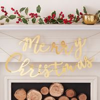 Ginger Ray TRAD-311 Traditional Touches Merry Christmas Slinger