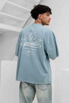 Equalité Yuki Boxy T-Shirt Heren Lichtblauw - Maat M - Kleur: Lichtblauw | Soccerfanshop