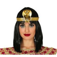 Verkleed haarband Cleopatra - goud - Egypte thema party - Carnaval diadeem - thumbnail