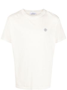 Stone Island Compass-patch cotton T-shirt - Tons neutres