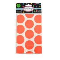 Amscan Geschenkverpakking orange/wit 18 cm x 11 cm | 48 stuks