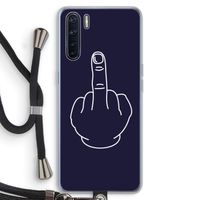 F**k U: Oppo A91 Transparant Hoesje met koord