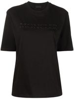 Moncler t-shirt à logo brodé - Noir