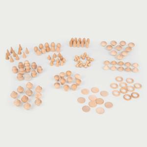 Houten loose parts van TickiT - 120-delig