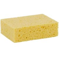 Viscose spons geel 14 x 11 x 3,5 cm - Biologisch afbreekbare sponzen - Schoonmaak / keukenartikelen - thumbnail