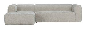 WOOOD Loungebank 'Bean' Links, Melange, kleur Naturel