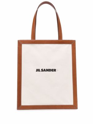 Jil Sander sac cabas à logo imprimé - Tons neutres