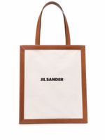 Jil Sander sac cabas à logo imprimé - Tons neutres