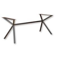 Stalen onderstel zwart vlinder 170 bij 70 cm en hoogte 72 cm (Ø 4 cm)