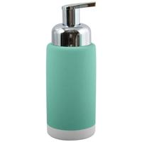 MSV Zeeppompje|dispenser Enzo - keramiek - mint|zilver - 18 cm