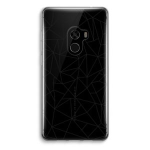 Geometrische lijnen zwart: Xiaomi Mi Mix 2 Transparant Hoesje