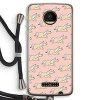 Ponys: Motorola Moto Z Force Transparant Hoesje met koord