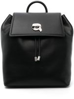 Karl Lagerfeld sac à dos Ikon Pin en cuir - Noir