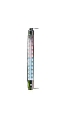 Kozijnthermometer metaal 20x2,5x2,5cm - Nature