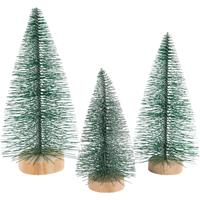 Creativ Company Kerstbomen, h: 10+13+14 cm, 3 stuk/ 1 doos