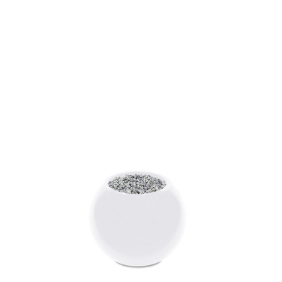 Luxe Sierpot Darwin wit hoogglans Ø35,5 x H28 cm
