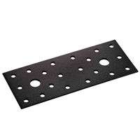 Waelbers Koppelplaat 140x55x2,0mm zwart TXT - 25 Stuk(s) - 483338.35