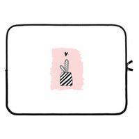 Zwart-wit cactus: Laptop sleeve 15 inch