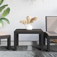Tuintafel 59x47x40 cm PP antracietkleurig